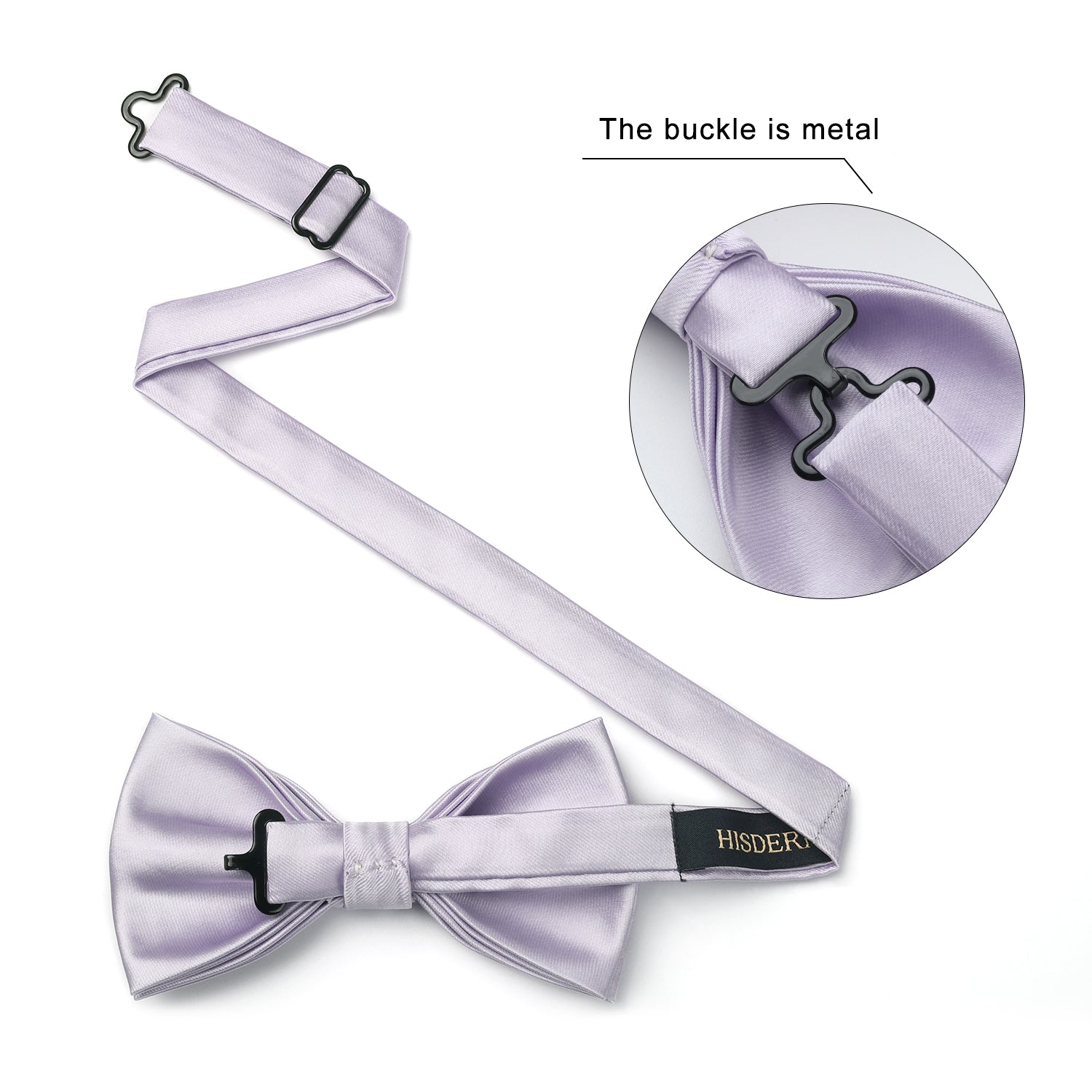 Solid Pre-Tied Bow Tie - PURPLE-2