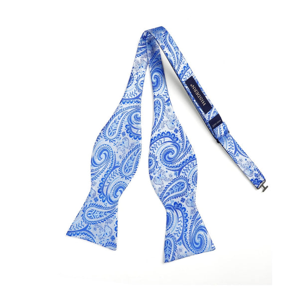 Paisley Bow Tie & Pocket Square - 03-BLUE/WHITE2