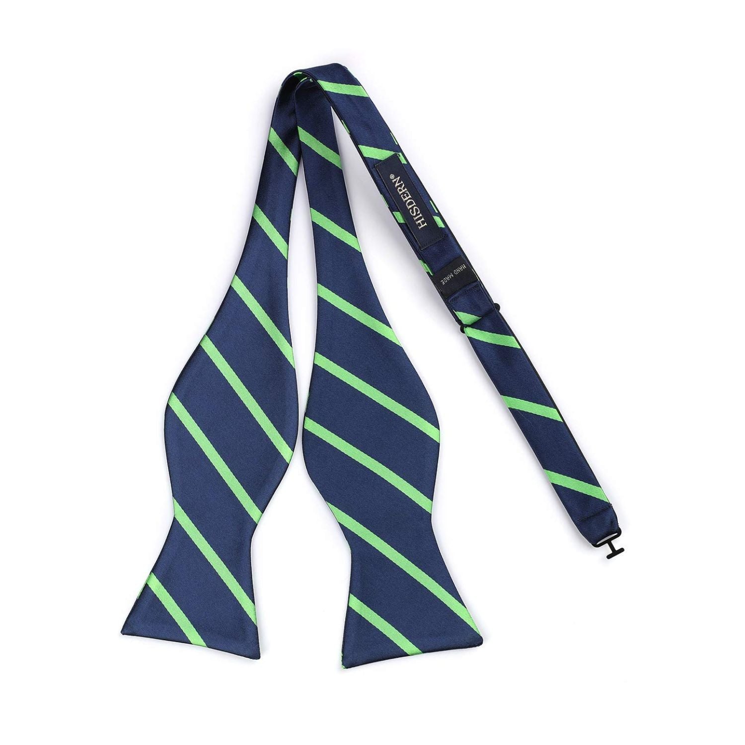Stripe Bow Tie & Pocket Square - 07-GREEN/BLUE