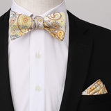 3PCS Mixed Design Bow tie & Pocket Square Sets - B3-10 Christmas Gifts for Men