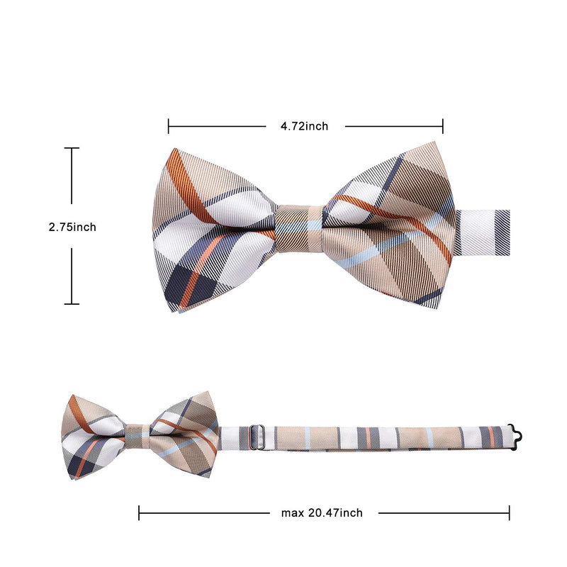 3PCS Mixed Design Pre-Tied Bow Ties - B-14 Christmas Gifts for Men