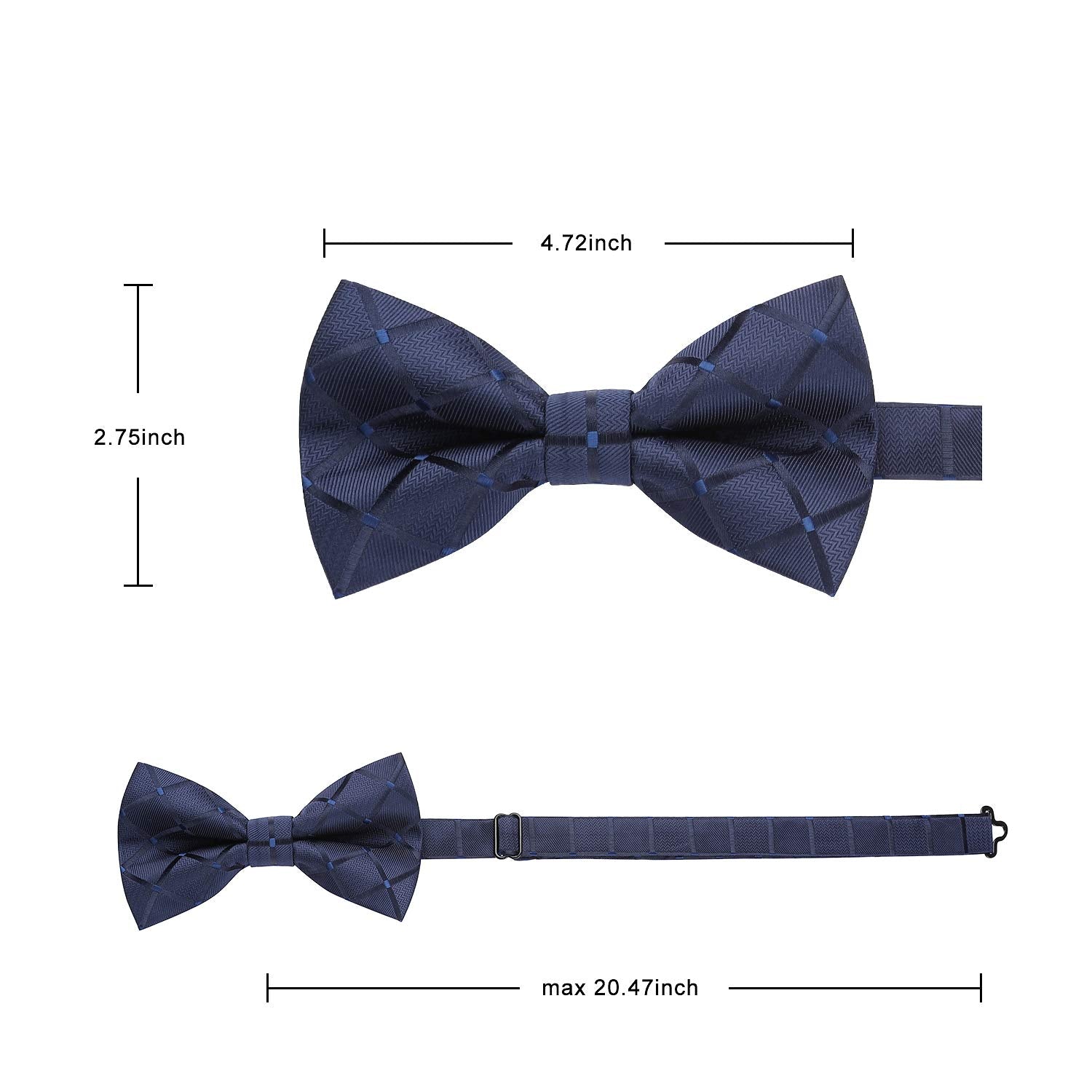 3PCS Mixed Design Pre-Tied Bow Ties - 1-B-15 Christmas Gifts for Men