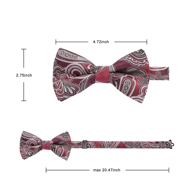 6PCS Mixed Design Pre-Tied Bow Ties - 4-B6-04 Christmas Gifts for Men