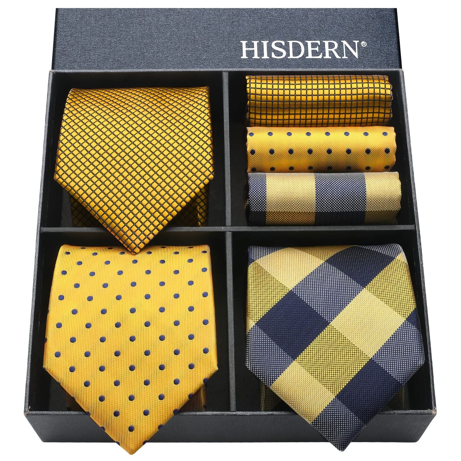 3PCS Tie & Pocket Square Set - T3-24 Christmas Gifts for Men