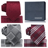 3PCS Tie & Pocket Square Set - T3-25 Christmas Gifts for Men