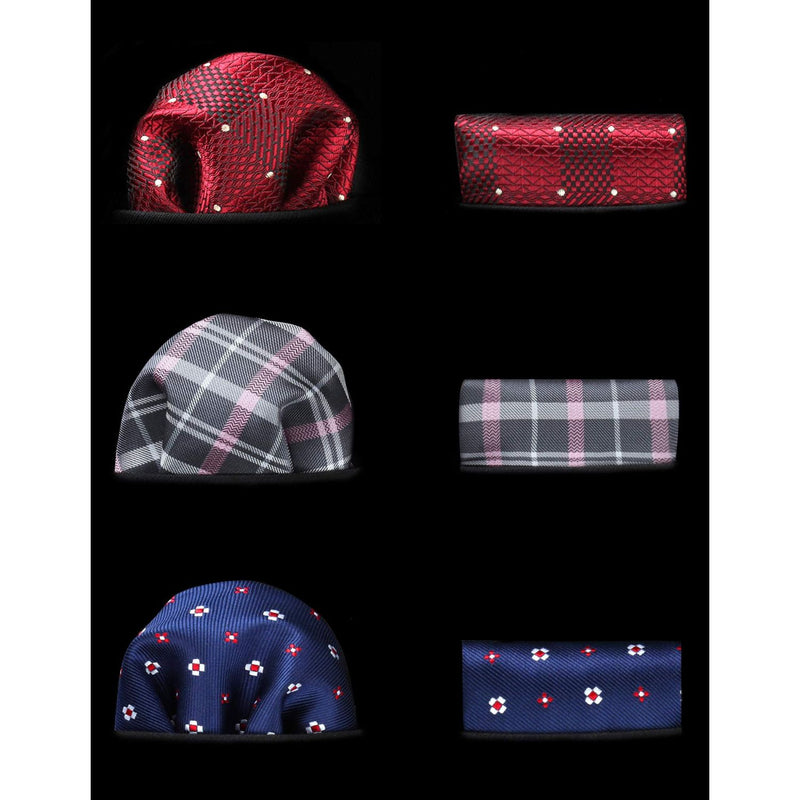 3PCS Tie & Pocket Square Set - T3C-03 Christmas Gifts for Men