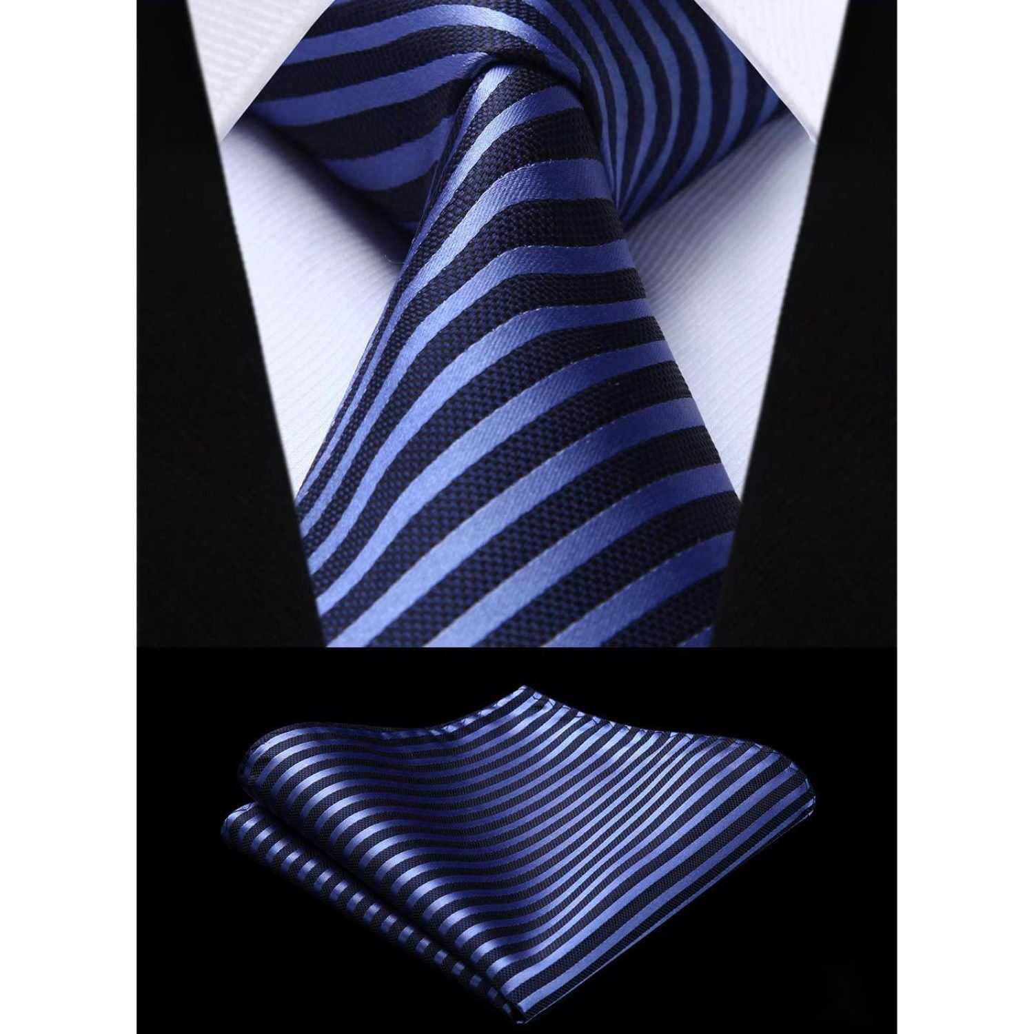 3PCS Tie & Pocket Square Set - T3C006 Christmas Gifts for Men