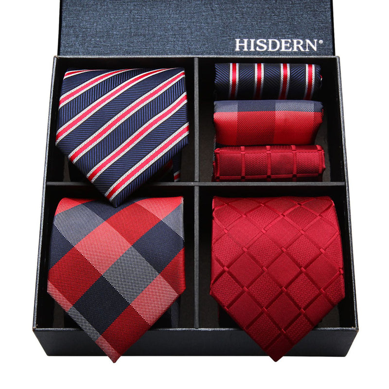 3PCS Tie & Pocket Square Set - 11 Christmas Gifts for Men