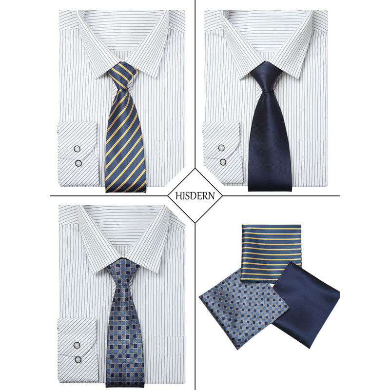 3PCS Tie & Pocket Square Set - 07 Christmas Gifts for Men