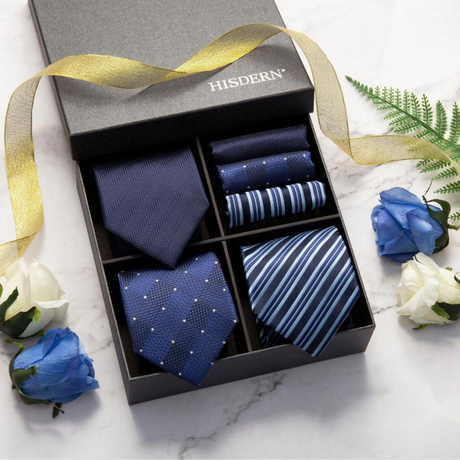 3PCS Tie & Pocket Square Set - 16