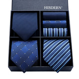 3PCS Tie & Pocket Square Set - 16 Christmas Gifts for Men