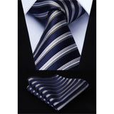 3PCS Tie & Pocket Square Set - 01TD-02 Christmas Gifts for Men