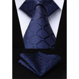 3PCS Tie & Pocket Square Set - 01TD-02 Christmas Gifts for Men