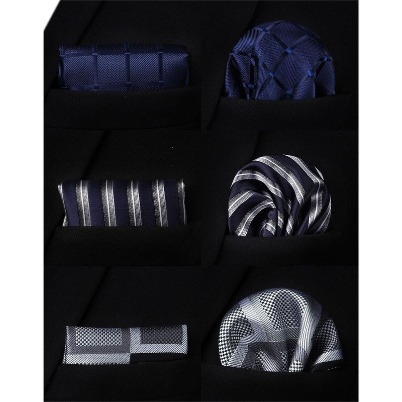 3PCS Tie & Pocket Square Set - 01TD-02 Christmas Gifts for Men