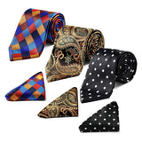 3PCS Tie & Pocket Square Set - TD-04 Christmas Gifts for Men