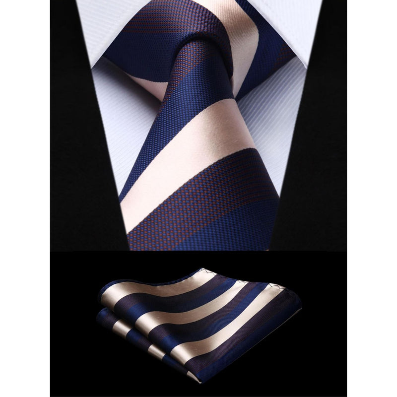 5PCS Tie & Pocket Square Set - 01 Christmas Gifts for Men