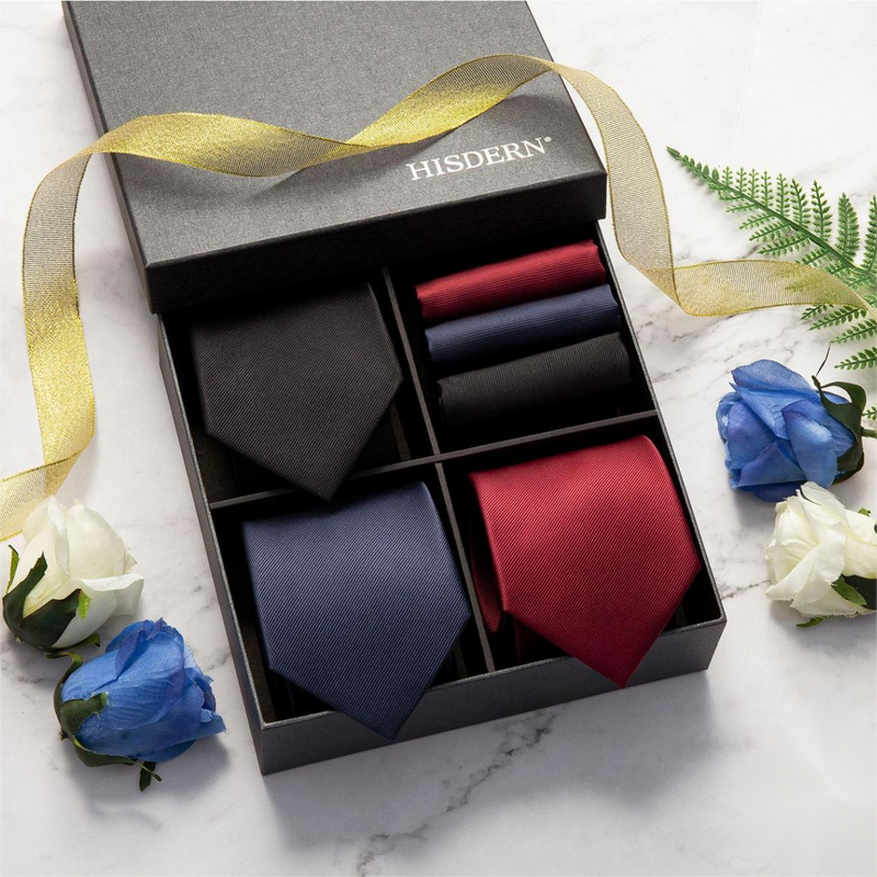 3PCS Tie & Pocket Square Set - 20 Christmas Gifts for Men