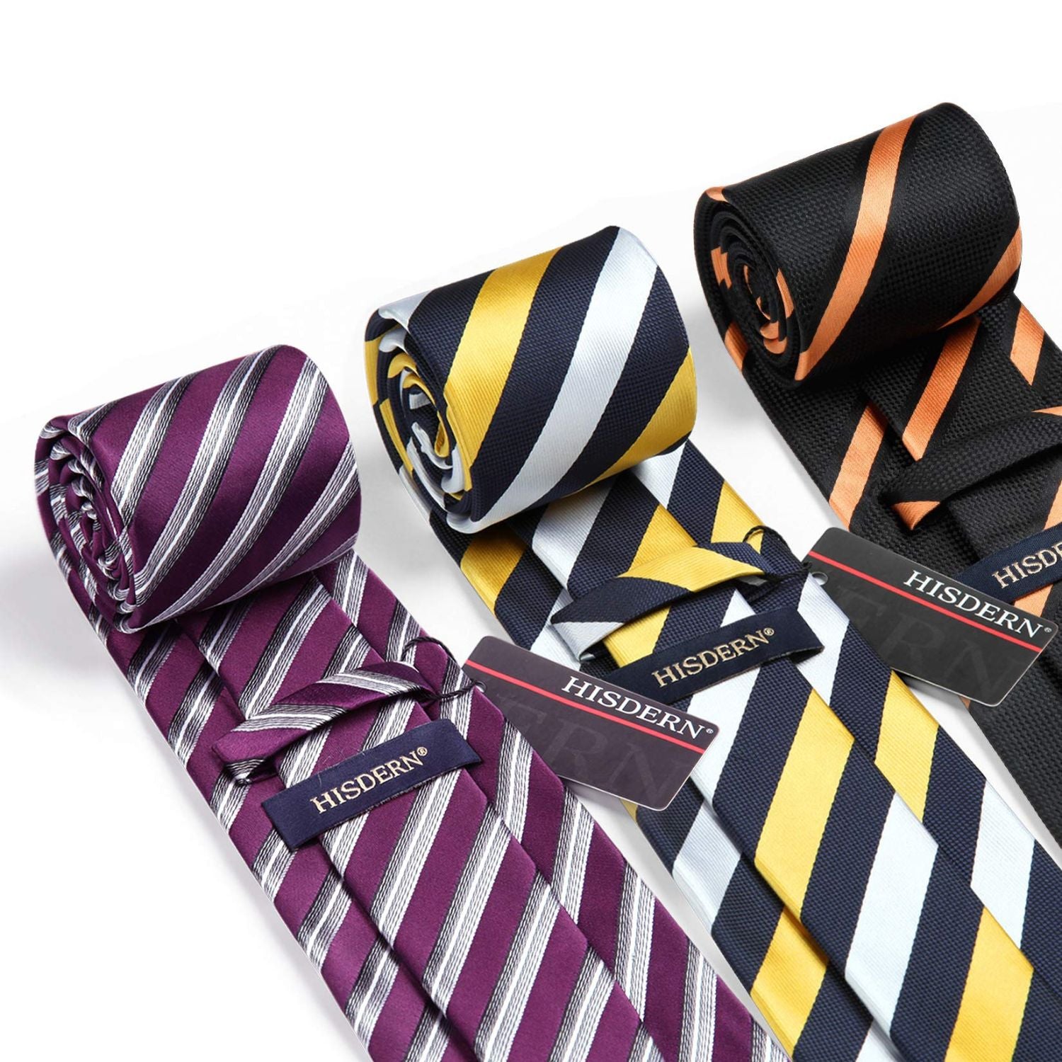 3PCS Tie & Pocket Square Set - T3-10 Christmas Gifts for Men