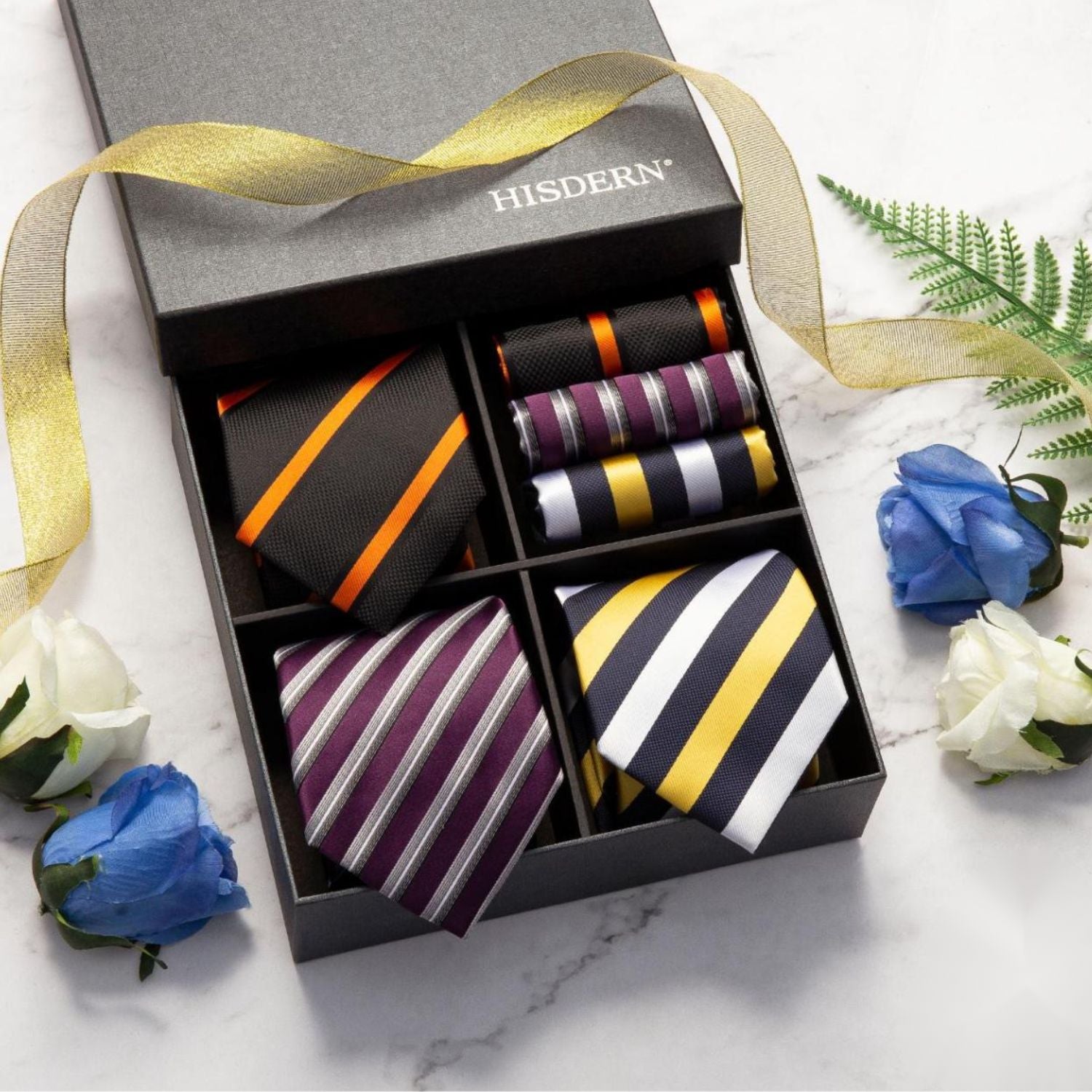 3PCS Tie & Pocket Square Set - T3-10
