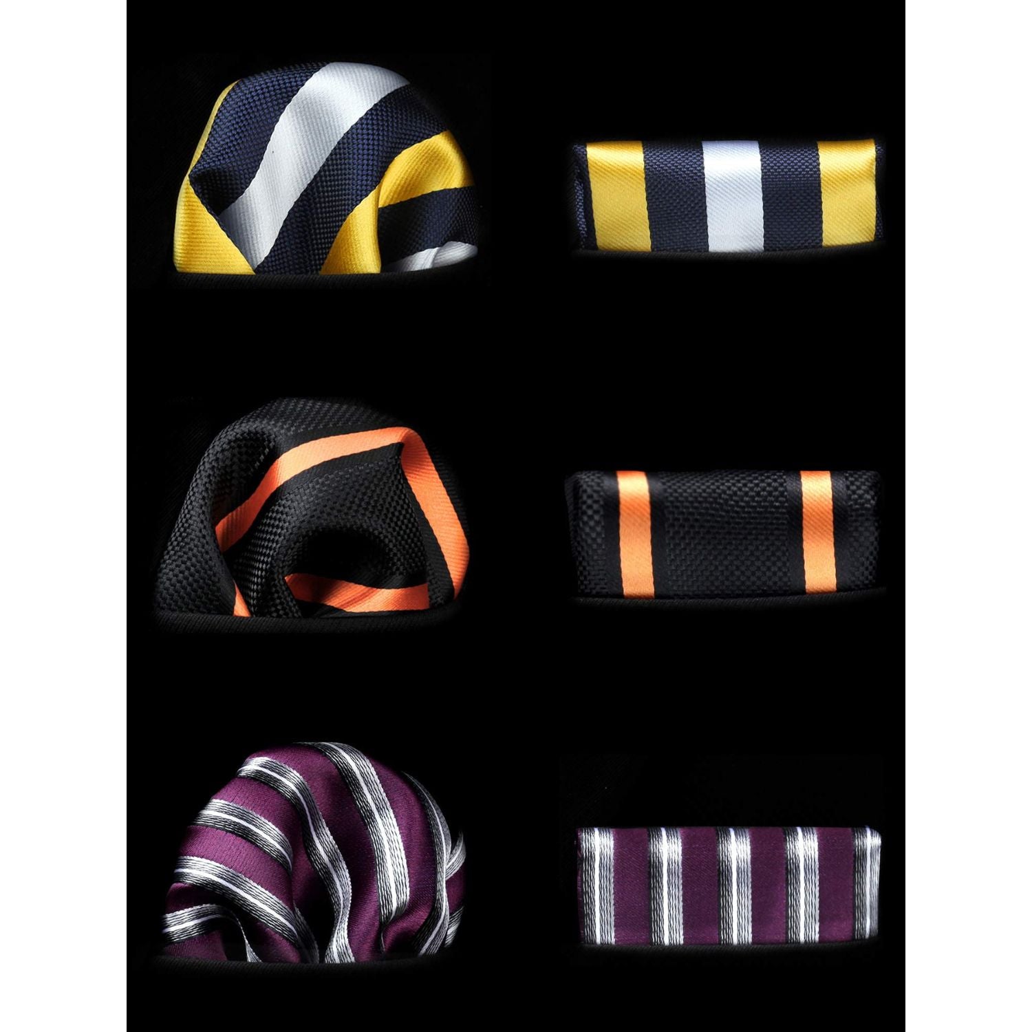 3PCS Tie & Pocket Square Set - T3-10 Christmas Gifts for Men