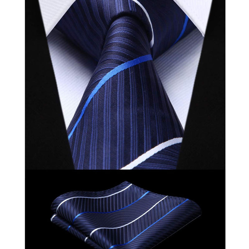 3PCS Tie & Pocket Square Set - 07 Christmas Gifts for Men