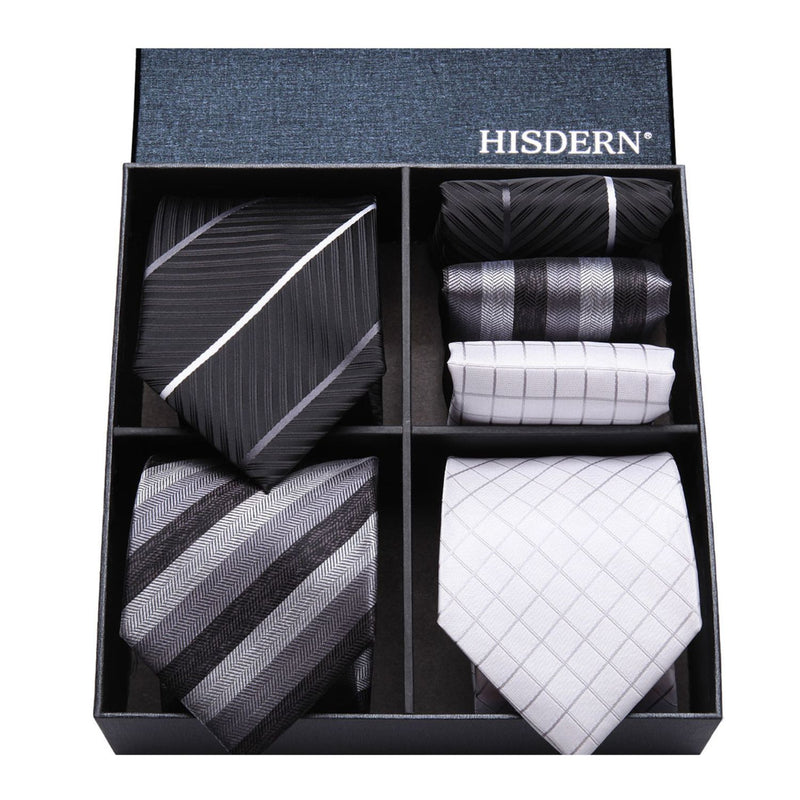 3PCS Tie & Pocket Square Set - 12 Christmas Gifts for Men