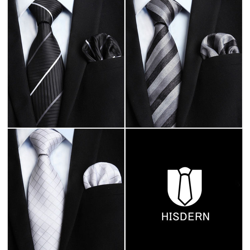 3PCS Tie & Pocket Square Set - 12 Christmas Gifts for Men