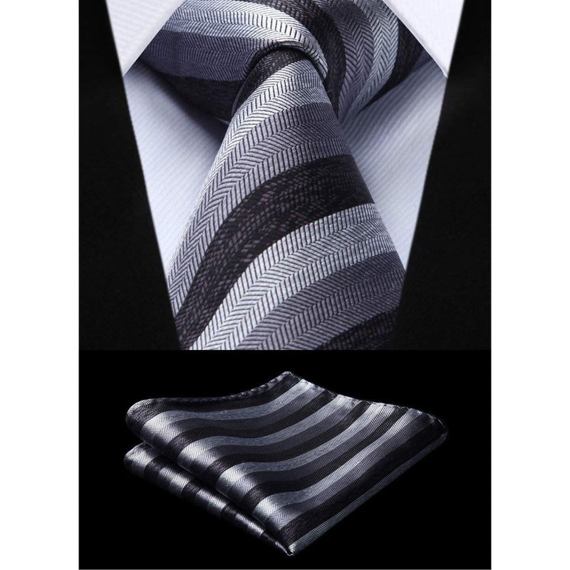 3PCS Tie & Pocket Square Set - 12 Christmas Gifts for Men