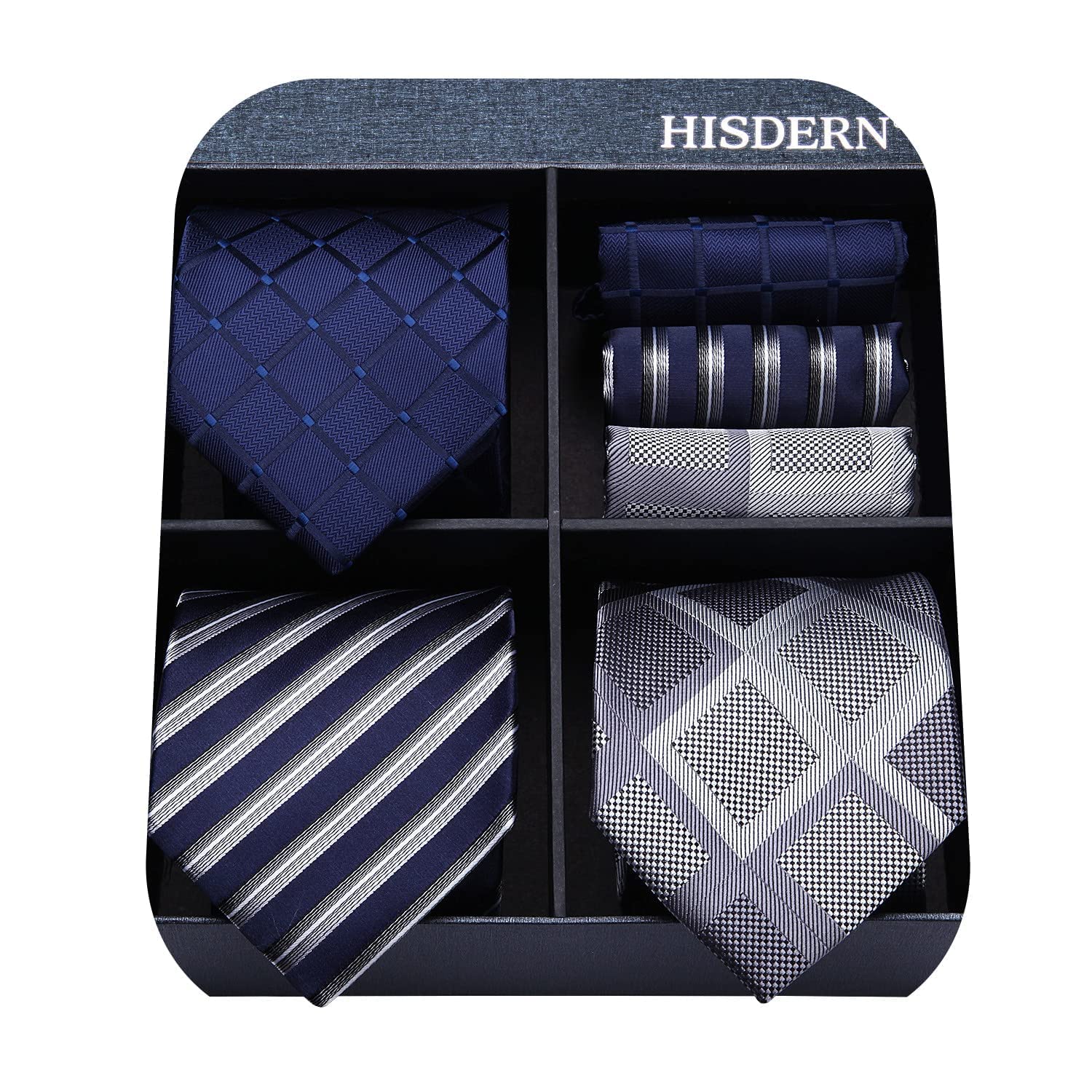 3PCS Tie & Pocket Square Set - T3-010 Christmas Gifts for Men