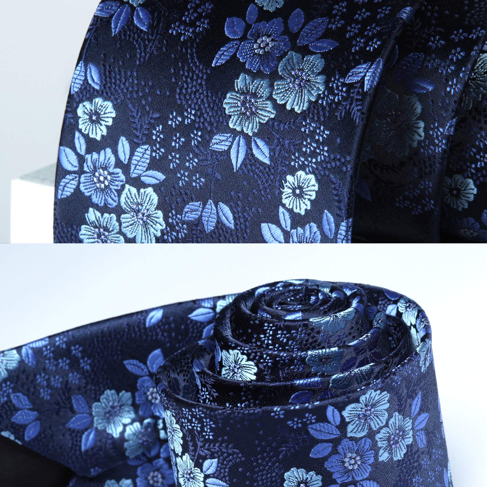 3PCS Tie & Pocket Square Set - T3-08 Christmas Gifts for Men