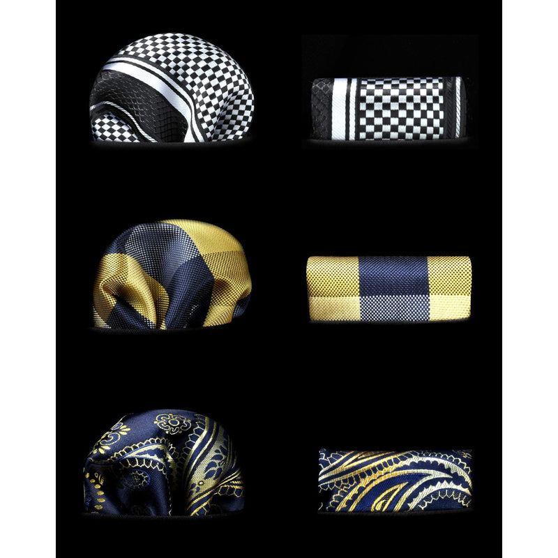 3PCS Tie & Pocket Square Set - T3-02 Christmas Gifts for Men