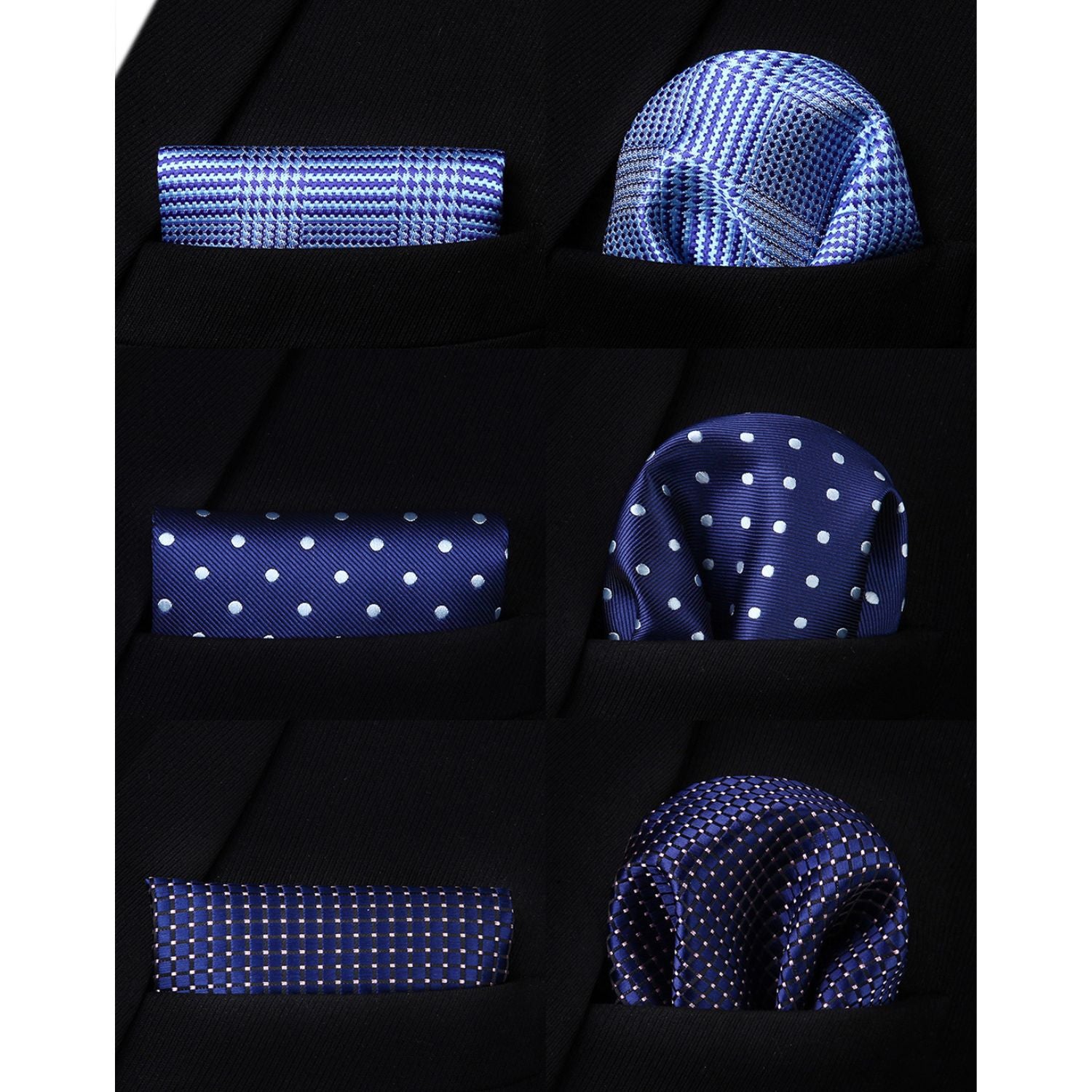 3PCS Tie & Pocket Square Set - T3-13 Christmas Gifts for Men