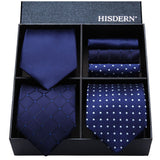 3PCS Tie & Pocket Square Set - TB3003 Christmas Gifts for Men