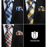 3PCS Tie & Pocket Square Set - SET 05 Christmas Gifts for Men