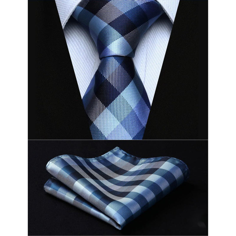 3PCS Tie & Pocket Square Set - SET 05 Christmas Gifts for Men