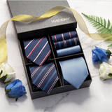 3PCS Tie & Pocket Square Set - T3-09 Christmas Gifts for Men