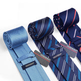 3PCS Tie & Pocket Square Set - T3-09 Christmas Gifts for Men