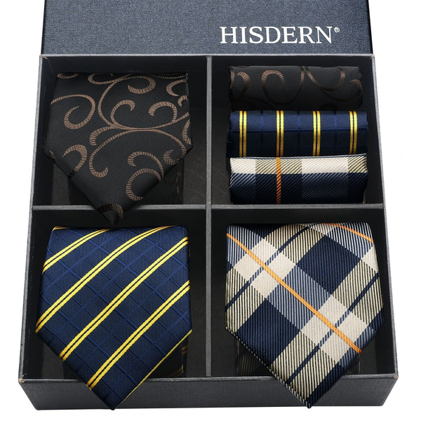 3PCS Tie & Pocket Square Set - 13