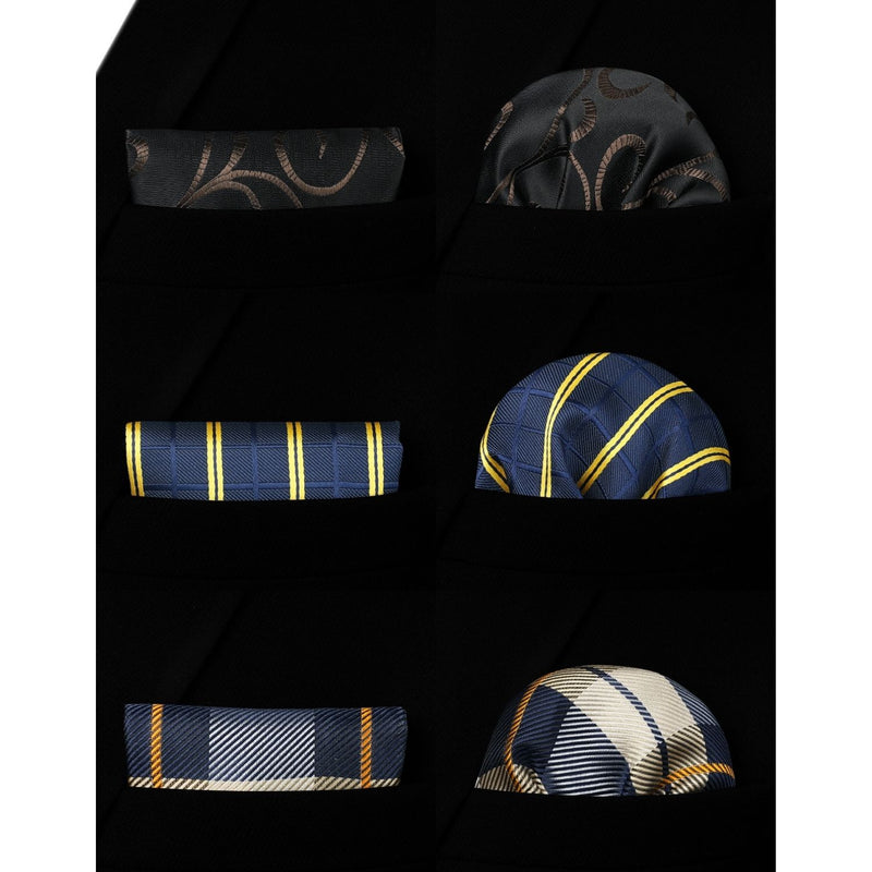 3PCS Tie & Pocket Square Set - 13