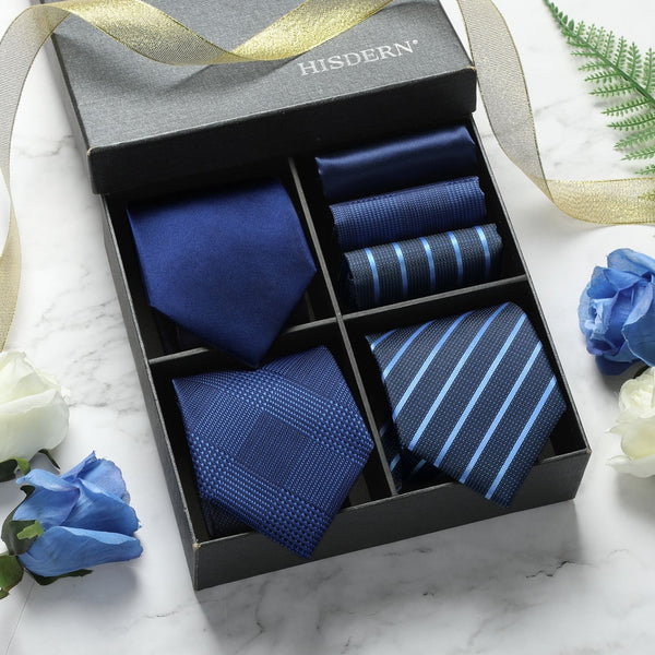 3PCS Tie & Pocket Square Set - 14