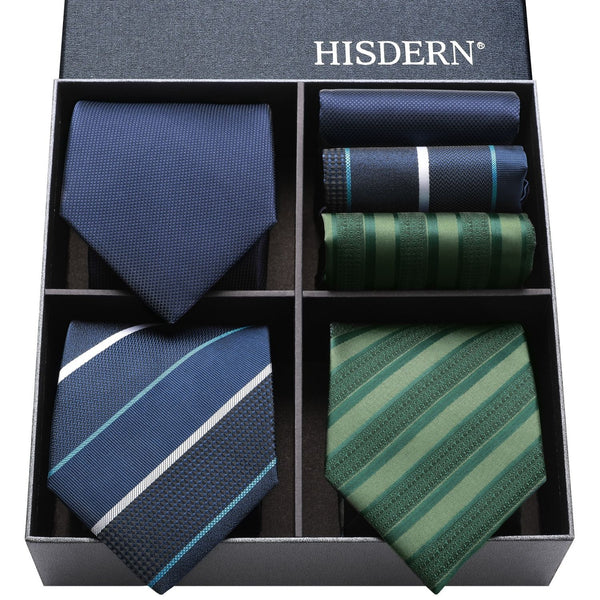 3PCS Tie & Pocket Square Set - 23