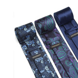 3PCS Tie & Pocket Square Set - T3-15