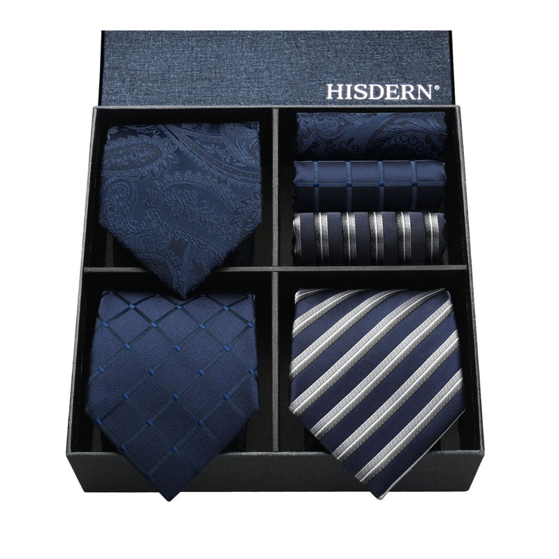 3PCS Tie & Pocket Square Set - T3-10