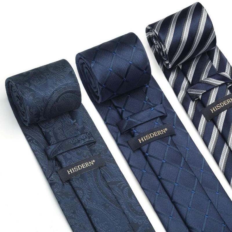 3PCS Tie & Pocket Square Set - T3-10