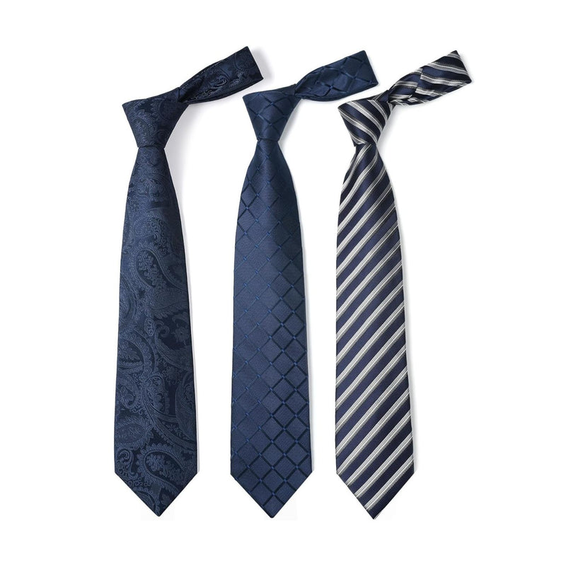 3PCS Tie & Pocket Square Set - T3-10