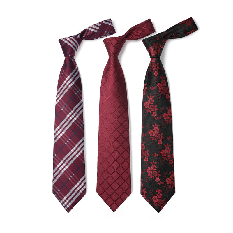 3PCS Tie & Pocket Square Set - T3-14