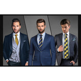 3PCS Tie & Pocket Square Set - YELLOW GOLD