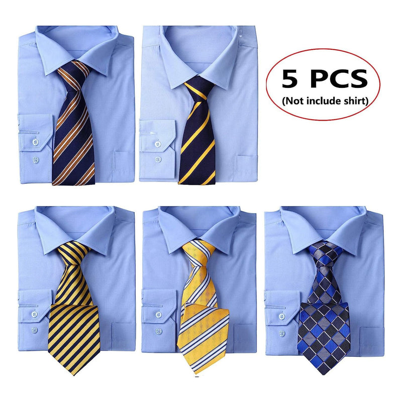 5PCS Tie & Pocket Square Set - SET 01