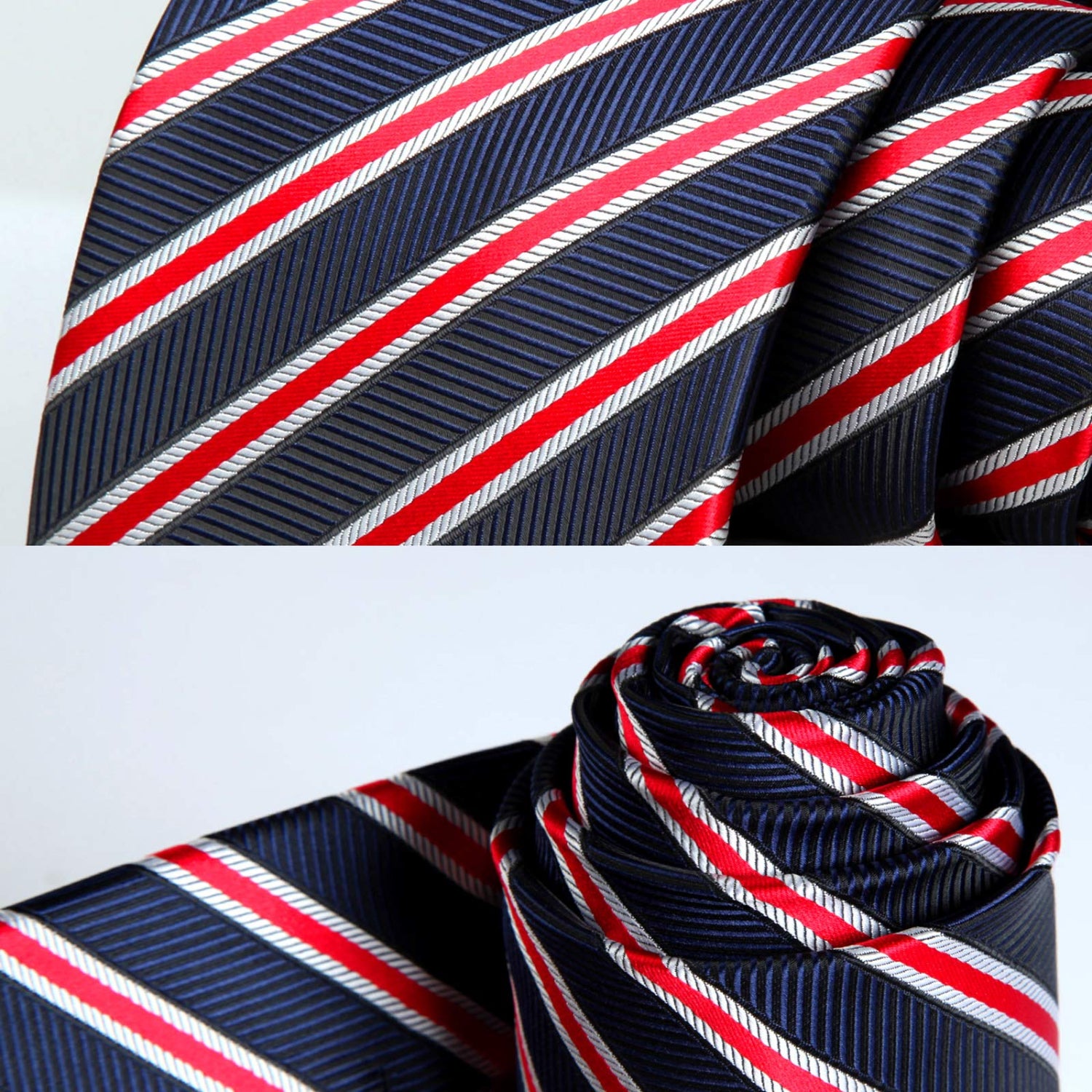 5PCS Tie & Pocket Square Set - 04-T5-S15 Christmas Gifts for Men