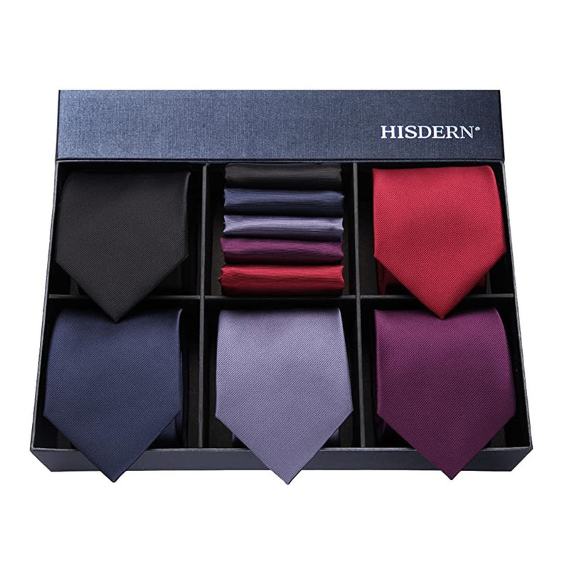 5PCS Tie & Pocket Square Set - 08 Christmas Gifts for Men